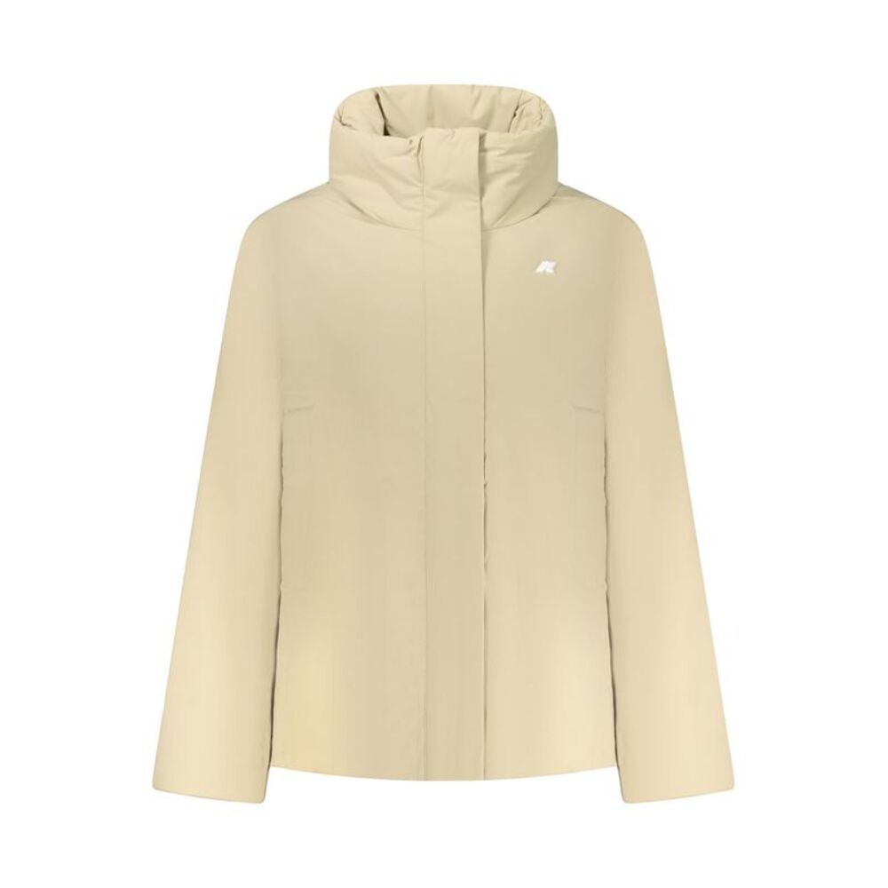 K-WAY Beige Nylon Women Women's Jacket